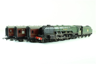 The Caledonian train pack wih 46244 "King George VI" and 3 MkI coaches in maroon - DCC Fitted - Pre-owned