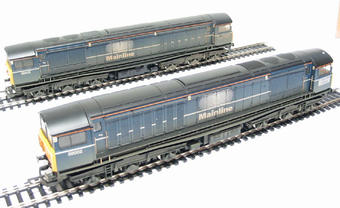Class 58 Double Pack (1 a dummy) in Mainline blue (weathered)