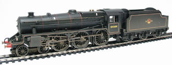 Class 5 "Black 5" 4-6-0 44666 in BR Black with late crest - weathered