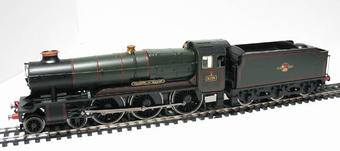 County Class 4-6-0 1026 "County of Salop" in BR Green with late crest