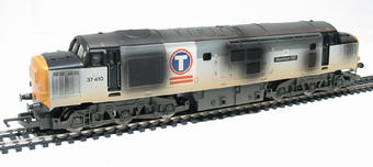 Class 37 37410 'Aluminium 100' in Transrail livery - weathered