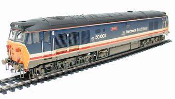 Class 50 50002 'Superb' in Revised Network South East Livery (weathered)