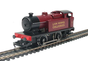 Class D 0-4-0T 1 in Lion Works Collieries maroon