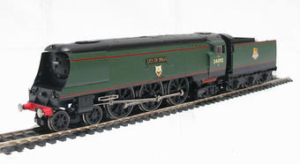 West Country Class 4-6-2 34092 "City of Wells" in BR Green with early emblem
