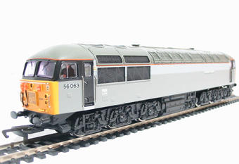 Class 56 56063 in unbranded Railfreight grey livery