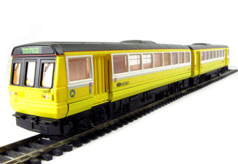Class 142 Pacer 2 car DMU in Northern Rail (Merseytravel yellow) livery