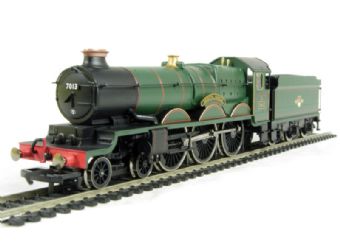 Castle Class 4-6-0 7013 "Bristol Castle" in BR green with late crest