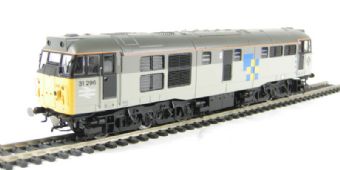 Class 31 31296 in Railfreight Construction with Immingham decal