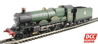 Class 4073 'Castle' 4-6-0 4098 "Kidwelly Castle" in BR green with early emblem - DCC sound fitted