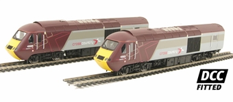 Class 43 HST power (43321) and dummy (43285) pack in Arriva Cross Country livery DCC fitted