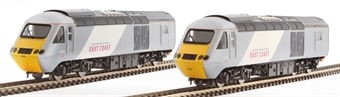Pair of Class 43 HST Power Cars 43314 and 43315 in East Coast Trains livery