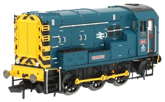 Class 08 shunter 604 "Phantom" in BR blue