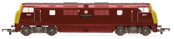 Class 43 'Warship' D834 'Pathfinder' in BR maroon with full yellow ends - Railroad Plus Range