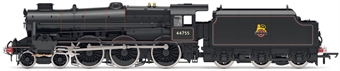Class 5MT 'Black Five' 4-6-0 44755 in BR black with early emblem and Caprotti valve gear