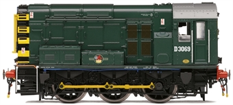 Class 08 shunter D3069 in BR green with late crest - with Triplex Sound Fitted
