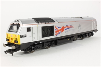 Class 67 67026 "Diamond JubileeGÇ¥ in DB Schenker Silver - only available through Hornby Collectors Club