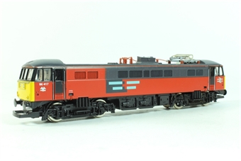 Class 86 86417 in Rail express systems red/grey
