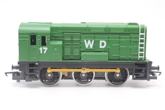 Class 08 Shunter 17 in WD Green