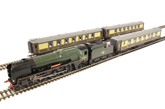 Golden Arrow Last Steam Run Train Pack with Rebuilt 'West Country' 4-6-2 34100 "Appledore" in BR green and three Pullman coaches - Limited Edition