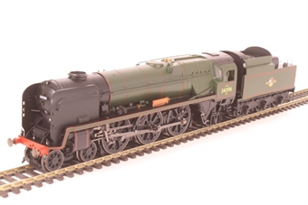 Rebuilt 'West Country' 4-6-2 34096 "Trevone" in BR green with late crest