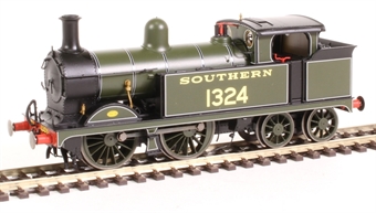 SECR Class H Wainwright 0-4-4T 1324 in Southern Railway olive green