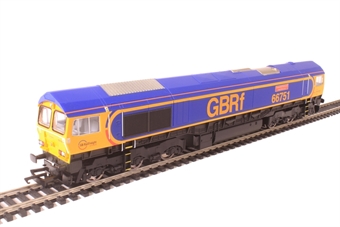 Class 66/7 66751 "Inspiration Delivered - Hitachi Rail Europe" in GB Railfreight livery