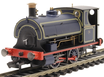 Class W4 Peckett 0-4-0ST 74 in Port of London Authority lined blue