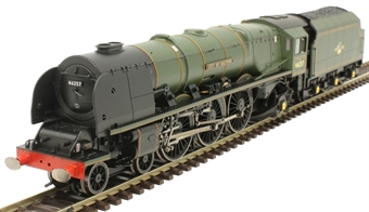 Class 8P Princess Coronation 4-6-2 46257 'City of Salford' in BR green with late crest