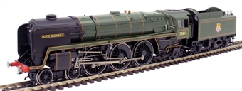 Class 7MT Britannia 4-6-2 70013 'Oliver Cromwell' in BR green with early emblem