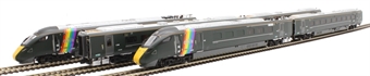 Class 800 IET 5-car set 800008 "Trainbow"in GWR green with Pride markings