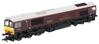 Class 66 66743 in GBRf/Royal Scotsman livery