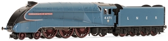 Class A4 4-6-2 4491 "Commonwealth of Australia" in LNER garter blue