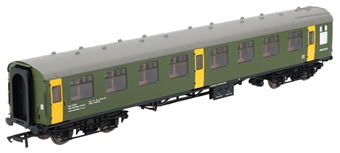 ex-Mk1 SK Ballast cleaner train staff coach DB 975805 in BR departmental olive green