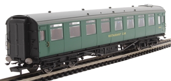 Maunsell composite dining saloon S7841S in BR southern region green