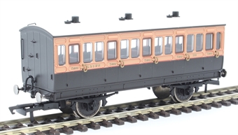 4 wheel 3rd 302 in LSWR brown and umber