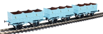 Liverpool and Manchester Railway 4 wheel third class open coaches - pack of 3