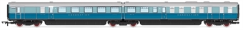 LNER Coronation brake third and kitchen third articulated coach pack in LNER blue and silver - Sold out on preorder
