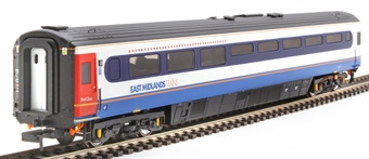 Mk3 TKFB trailer restaurant first in East Midlands Trains livery - 40753