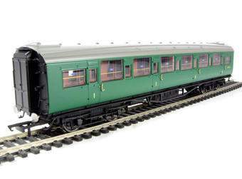 BR Southern green Maunsell corridor 1st Class in BR Southern green No S7411 S