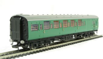 BR Southern green Maunsell 6 compartment 3rd class brake coach S3736S