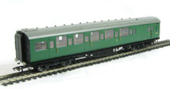 BR Southern green Maunsell Brake composite coach S6657S