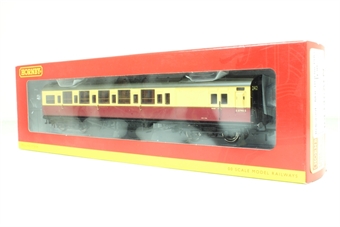 BR Blood and Custard Maunsell 6 Compartment 3rd Class Brake (High Window) A - Like new - Pre-owned