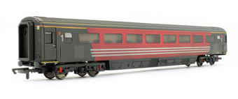 Mk3 FO first open in unbranded Virgin Trains red and black - 11021 - weathered