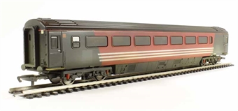 Mk3 TSO second open 44088 in unbranded Virgin Trains livery - weathered