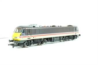 Class 90 90028 in Intercity Executive livery