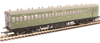 58' Maunsell Rebuilt (Ex LSWR 48') eight compartment brake third 2636 in SR olive green