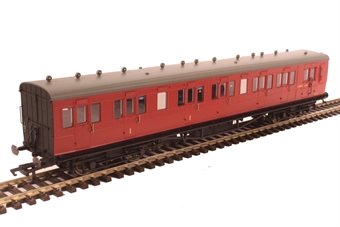 58' Maunsell Rebuilt (Ex-LSWR 48GÇÖ) six compartment brake composite S6405S in BR maroon