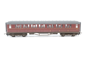 Gresley (ex LNER) Teak Composite Coach in BR Maroon - E11002E