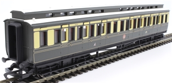 Clerestory composite corridor 1609  in GWR chocolate and cream