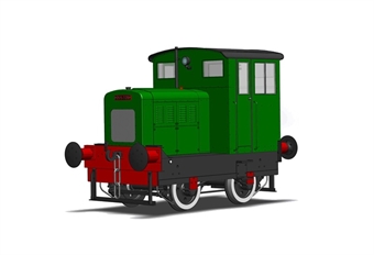 Ruston 4-wheel 48DS shunter with closed cab - DCC fitted